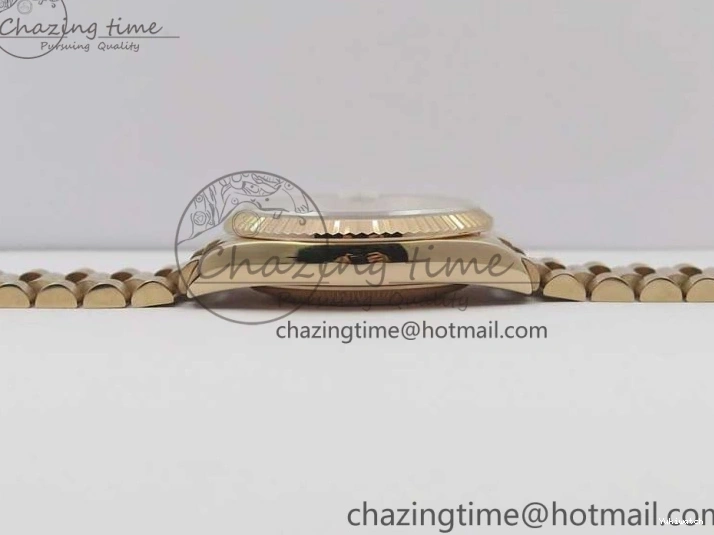 36 Day-Date Dial Edition Maker President RG 128239 Markers on Crystral RG Bp MOP Bracelet Best White 1220